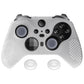 eXtremeRate PlayVital Protective Anti-Slip Silicone Case with Thumb Grips Caps for Xbox One Elite Series 2 & Elite 2 Core Controller - Glow in Dark - Green