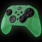 eXtremeRate PlayVital Protective Anti-Slip Silicone Case with Thumb Grips Caps for Xbox One Elite Series 2 & Elite 2 Core Controller - Glow in Dark - Green