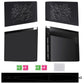 eXtremeRate eXcover Replacement Top Bottom Cover Side Panel with Cooling Vent for PS5 Slim Disc Edition Console - Black