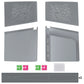 eXtremeRate eXcover Replacement Top Bottom Cover Side Panel with Cooling Vent for PS5 Slim Disc Edition Console - New Hope Gray
