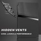 eXtremeRate eXcover Replacement Top Bottom Cover Side Panel with Cooling Vent for PS5 Slim Digital Edition Console - Black eXtremeRate