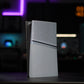 eXtremeRate eXcover Replacement Top Bottom Cover Side Panel with Cooling Vent for PS5 Slim Digital Edition Console - New Hope Gray
