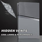 eXtremeRate eXcover Replacement Top Bottom Cover Side Panel with Cooling Vent for PS5 Slim Digital Edition Console - New Hope Gray