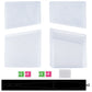 eXtremeRate eXcover Replacement Top Bottom Cover Side Panel with Cooling Vent for PS5 Slim Disc Edition Console - Clear Ice Blue