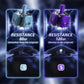 eXtremeRate eXhall Digital Calibrable Hall Effect Thumbstick Kit with Calibrate FPC Board for PS5 Controller - Purple 120gf