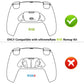 eXtremeRate Replacement Redesigned K1 K2 Back Buttons for eXtremerate RISE Remap Kit, Compatible with PS5 Controller - Chameleon Purple Blue eXtremeRate