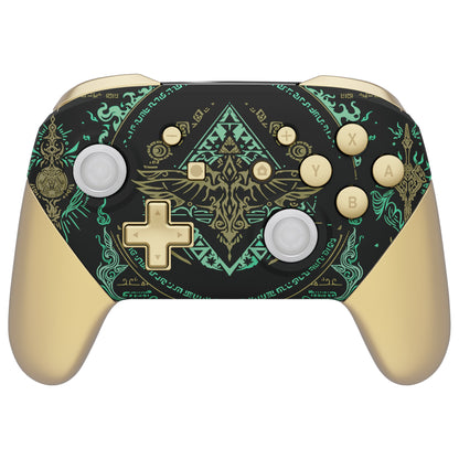 eXtremeRate Retail Totem of Kingdom Replacement Shell Button Kit for Nintendo Switch Pro Controller
