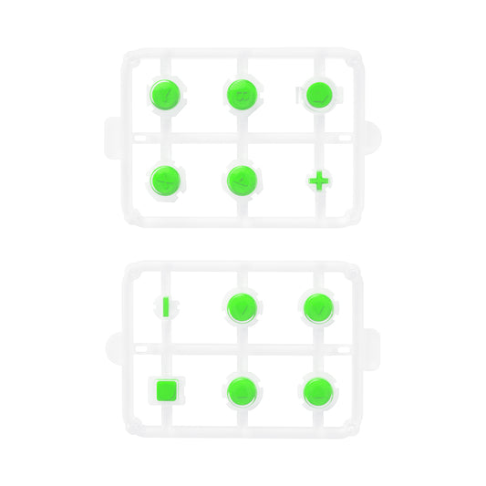 eXtremeRate Retail Replacement Controller ABXY Direction Home Capture + - Jelly Buttons, Two-Tone Pale Green & Clear with Symbols Action Face Keys for Nintendo Switch & Switch OLED Joy-con - JoyCon NOT Included -  AJ7004