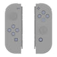 eXtremeRate Retail Replacement Controller ABXY Direction Home Capture + - Jelly Buttons, Two-Tone Pale New Hope Gray & Clear with Symbols Action Face Keys for Nintendo Switch & Switch OLED Joy-con - JoyCon NOT Included -  AJ7005