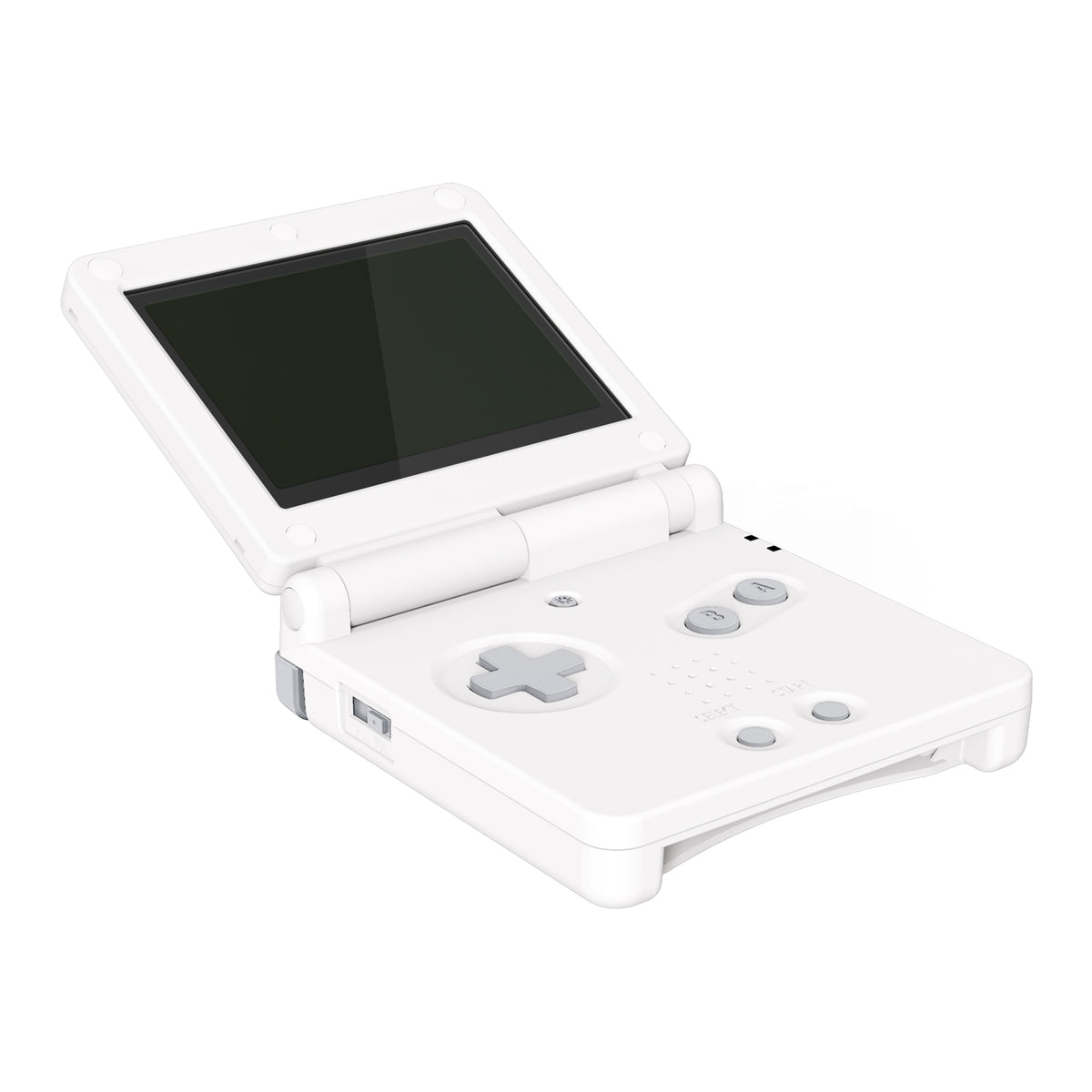 eXtremeRate Retail Light Gray Custom Full Set Buttons for Gameboy Advance SP, Replacement A B L R Button Power On Off Volume Button D-pad Key for GBA SP Console - Console NOT Included - ASPJ112