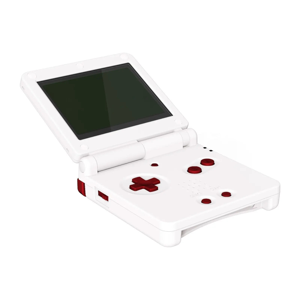 Scarlet Red Custom Full Set Buttons for Gameboy Advance SP, Replacement A B L R Button Power On Off Volume Button D-pad Key for GBA SP Console - Console NOT Included - ASPJ202 eXtremeRate