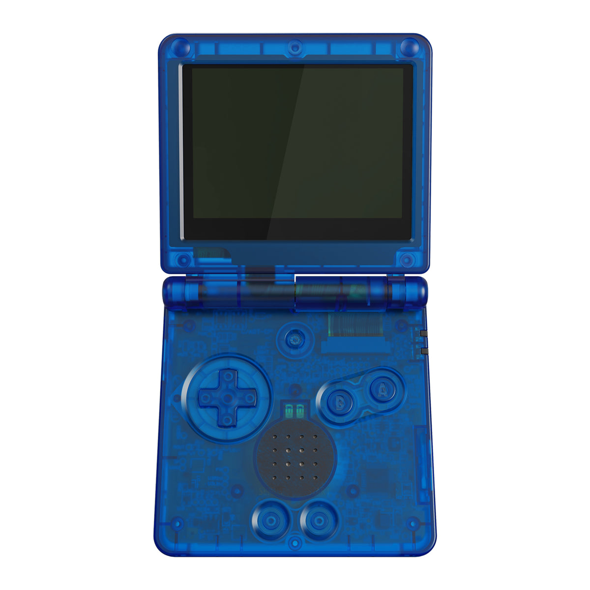 eXtremeRate Retail IPS Ready Upgraded eXtremeRate Clear Blue Custom Replacement Housing Shell for Gameboy Advance SP GBA SP – Compatible with Both IPS & Standard LCD – Console & Screen NOT Included - ASPM5004