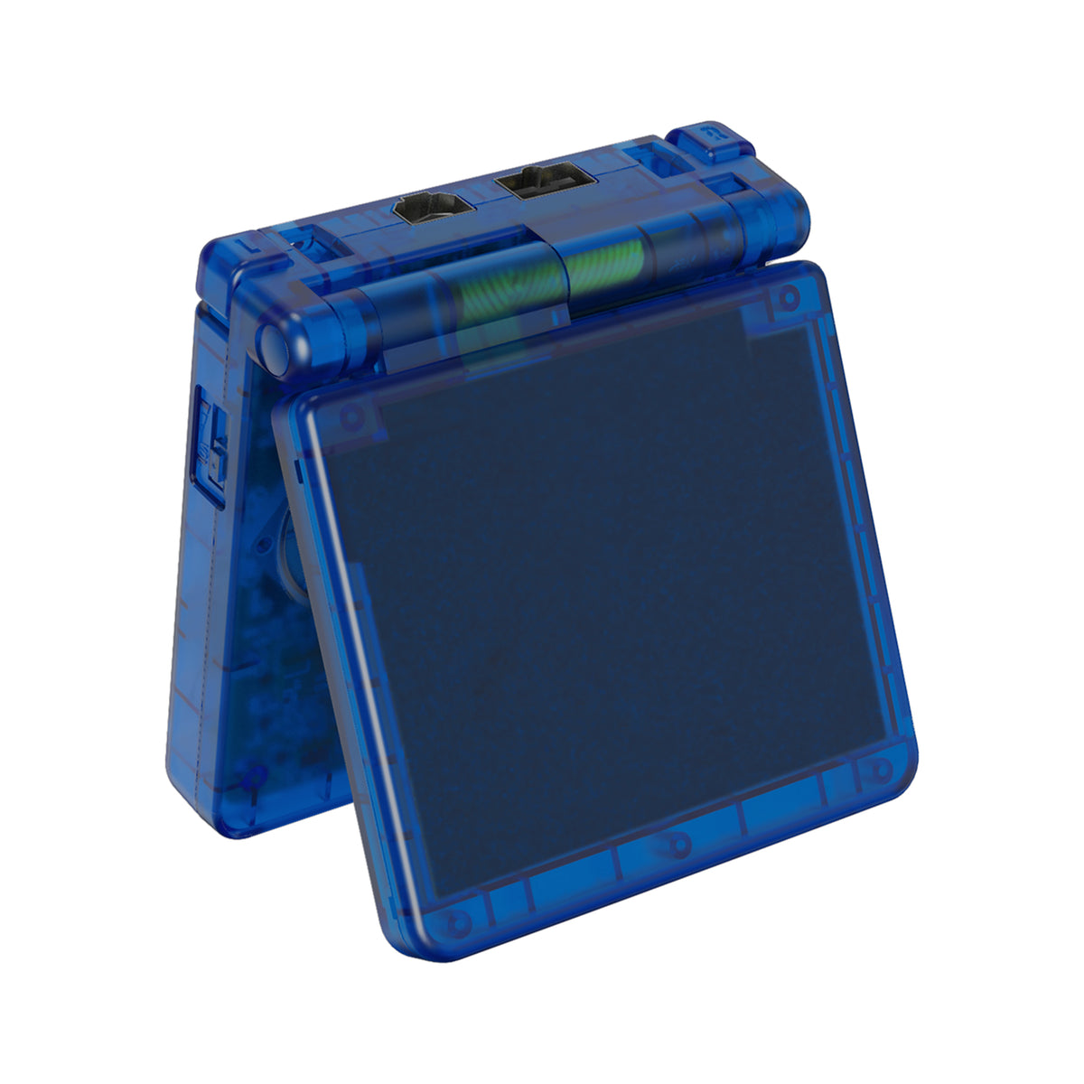 eXtremeRate Retail IPS Ready Upgraded eXtremeRate Clear Blue Custom Replacement Housing Shell for Gameboy Advance SP GBA SP – Compatible with Both IPS & Standard LCD – Console & Screen NOT Included - ASPM5004