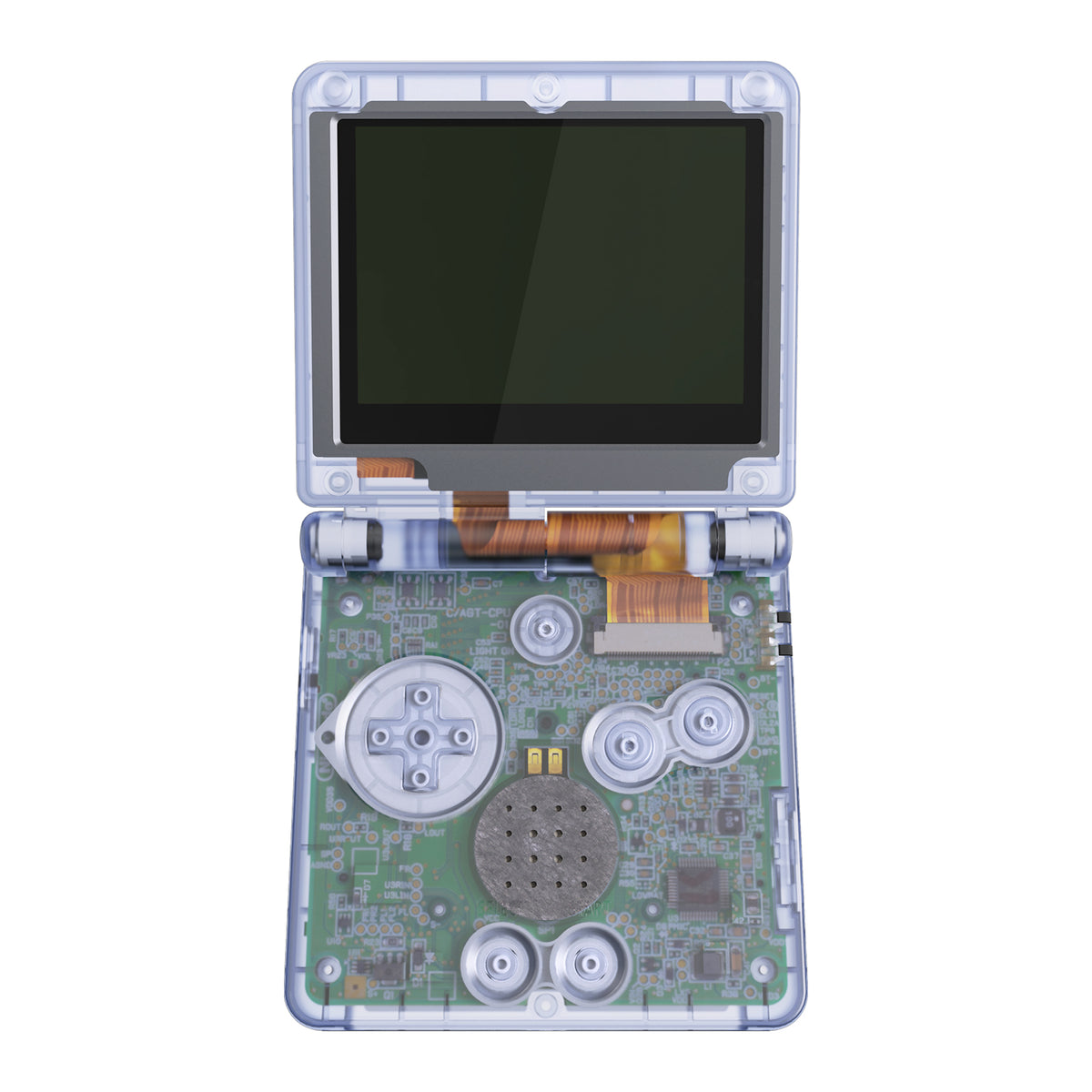 eXtremeRate Retail IPS Ready Upgraded eXtremeRate Glacier Blue Custom Replacement Housing Shell for Gameboy Advance SP GBA SP – Compatible with Both IPS & Standard LCD – Console & Screen NOT Included - ASPM5006