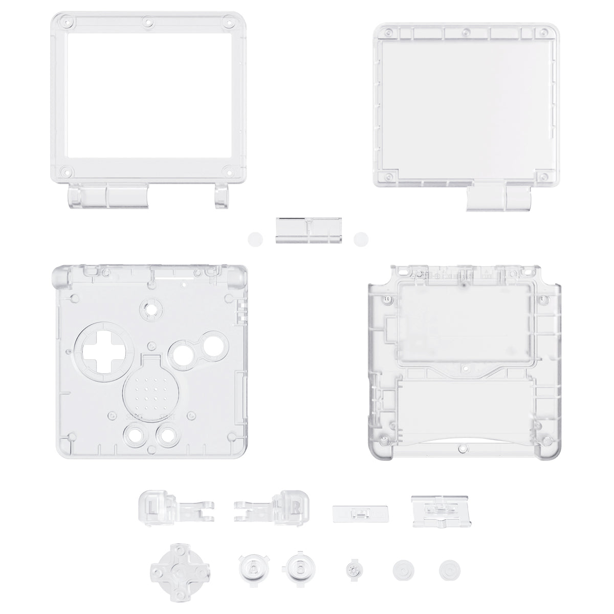 eXtremeRate Retail IPS Ready Upgraded eXtremeRate Glow in Dark - Green Custom Replacement Housing Shell for Gameboy Advance SP GBA SP – Compatible with Both IPS & Standard LCD – Console & Screen NOT Included - ASPM5008