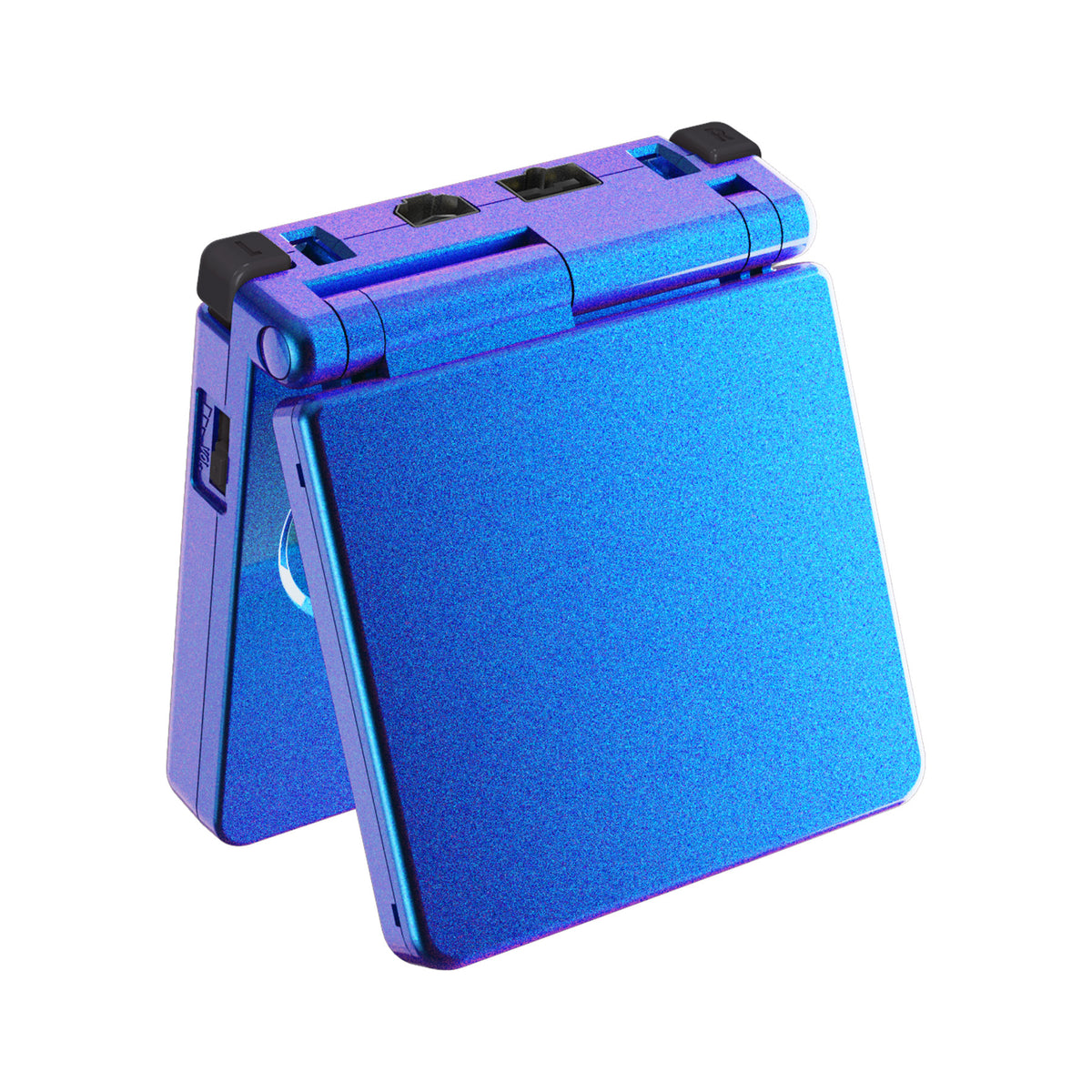 eXtremeRate Retail IPS Ready Upgraded Chameleon Purple Blue Glossy Custom Replacement Housing Shell for Gameboy Advance SP GBA SP – Compatible with Both IPS & Standard LCD – Console & Screen NOT Included - ASPP3001