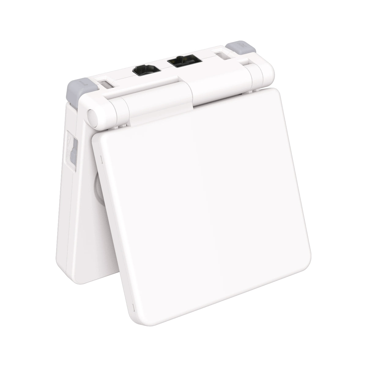 eXtremeRate Retail IPS Ready Upgraded White Soft Touch Custom Replacement Housing Shell for Gameboy Advance SP GBA SP – Compatible with Both IPS & Standard LCD – Console & Screen NOT Included - ASPP3002