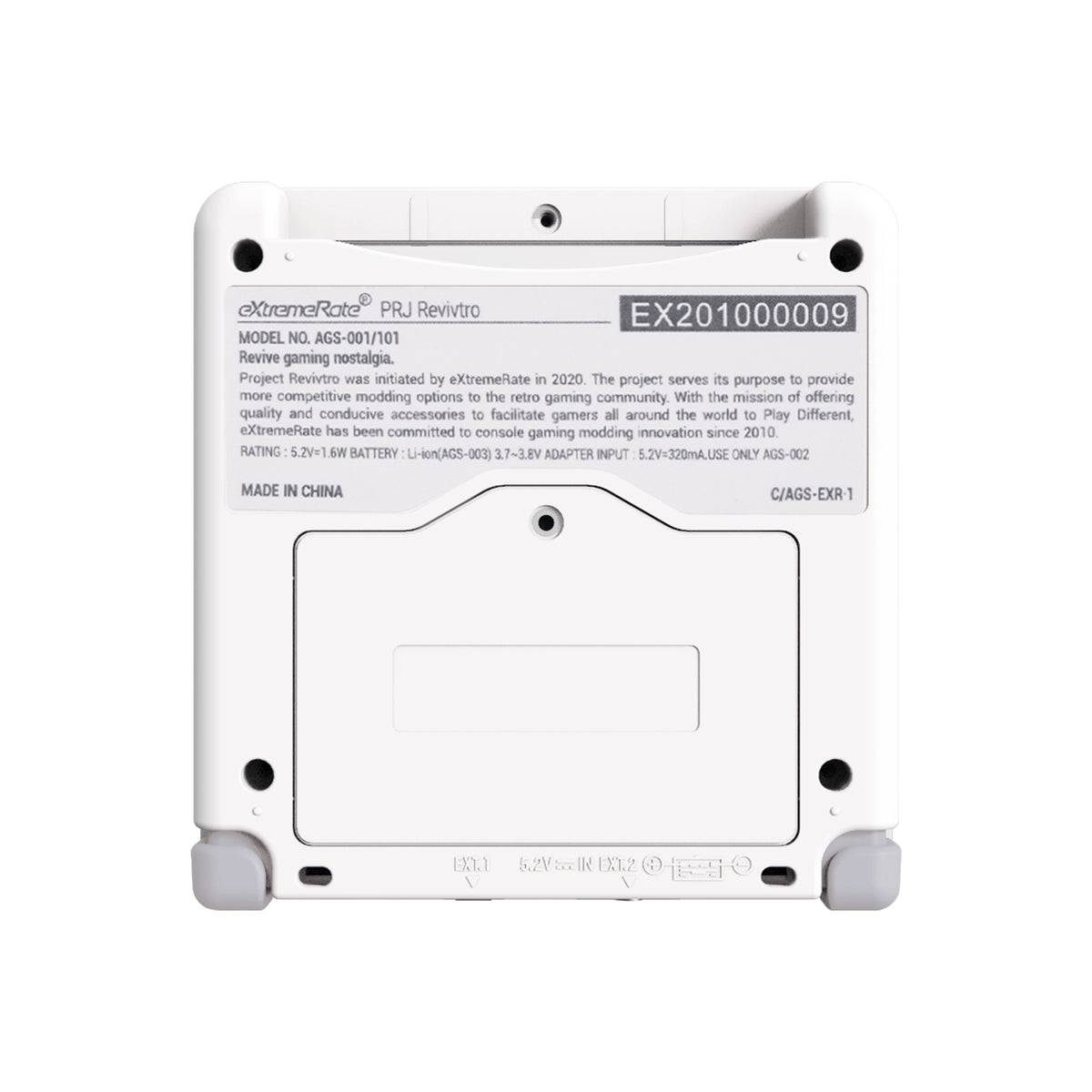eXtremeRate Retail IPS Ready Upgraded White Soft Touch Custom Replacement Housing Shell for Gameboy Advance SP GBA SP – Compatible with Both IPS & Standard LCD – Console & Screen NOT Included - ASPP3002