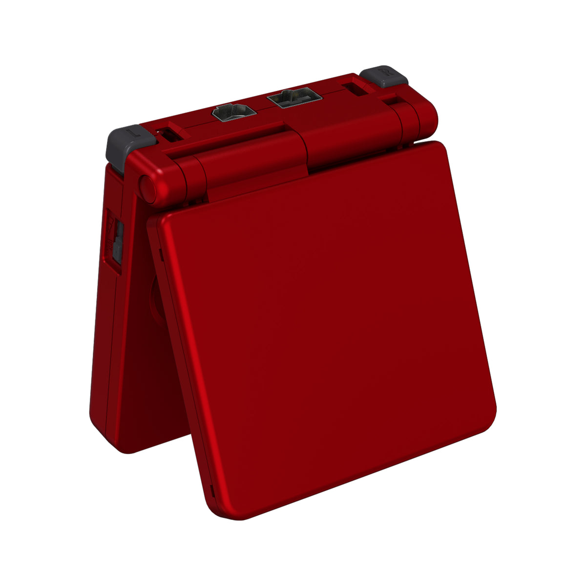 eXtremeRate Retail IPS Ready Upgraded Scarlet Red Soft Touch Custom Replacement Housing Shell for Gameboy Advance SP GBA SP – Compatible with Both IPS & Standard LCD – Console & Screen NOT Included - ASPP3004