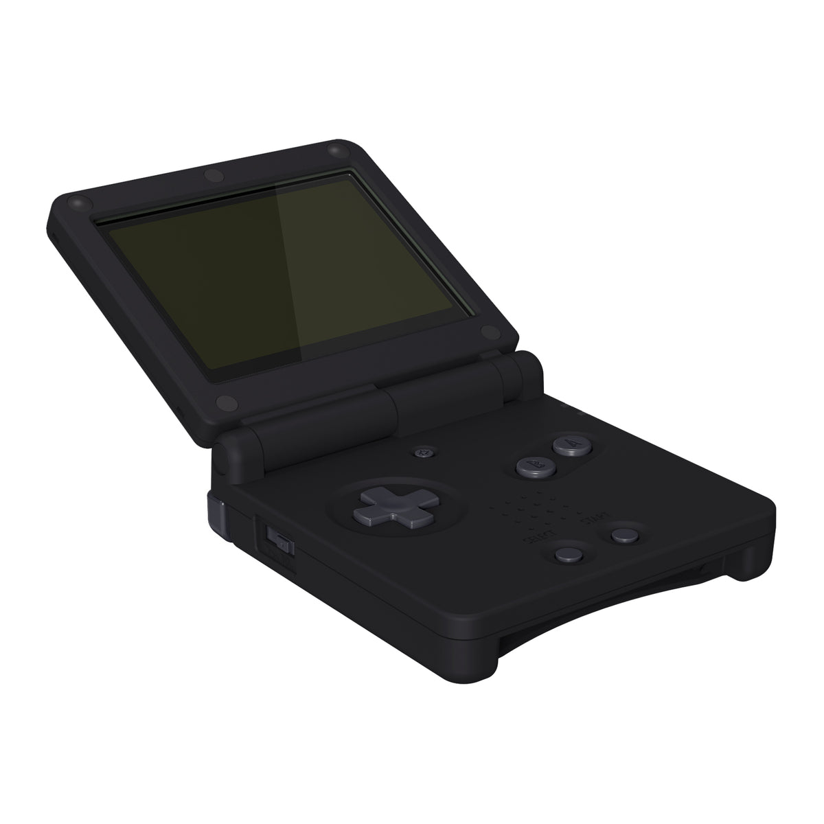 eXtremeRate Retail IPS Ready Upgraded Black Glossy Custom Replacement Housing Shell for Gameboy Advance SP GBA SP – Compatible with Both IPS & Standard LCD – Console & Screen NOT Included - ASPP3005
