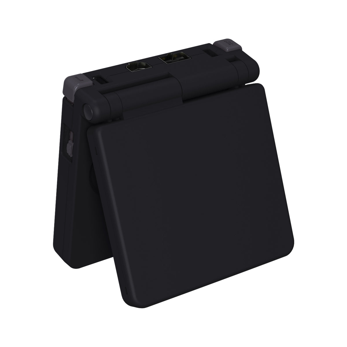 eXtremeRate Retail IPS Ready Upgraded Black Glossy Custom Replacement Housing Shell for Gameboy Advance SP GBA SP – Compatible with Both IPS & Standard LCD – Console & Screen NOT Included - ASPP3005