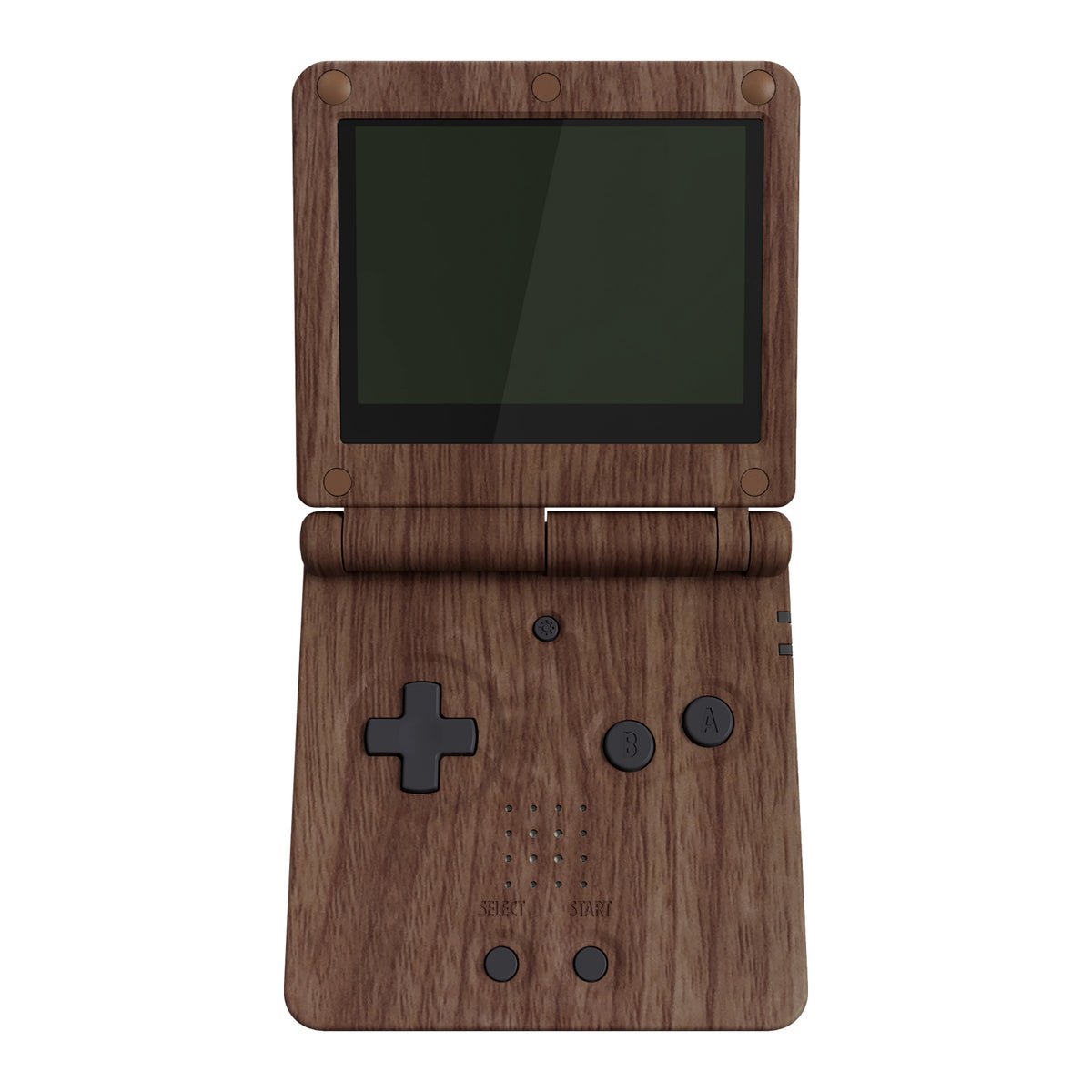 eXtremeRate Retail IPS Ready Upgraded The Wood Grain Soft Touch Custom Replacement Housing Shell for Gameboy Advance SP GBA SP – Compatible with Both IPS & Standard LCD – Console & Screen NOT Included - ASPS2001