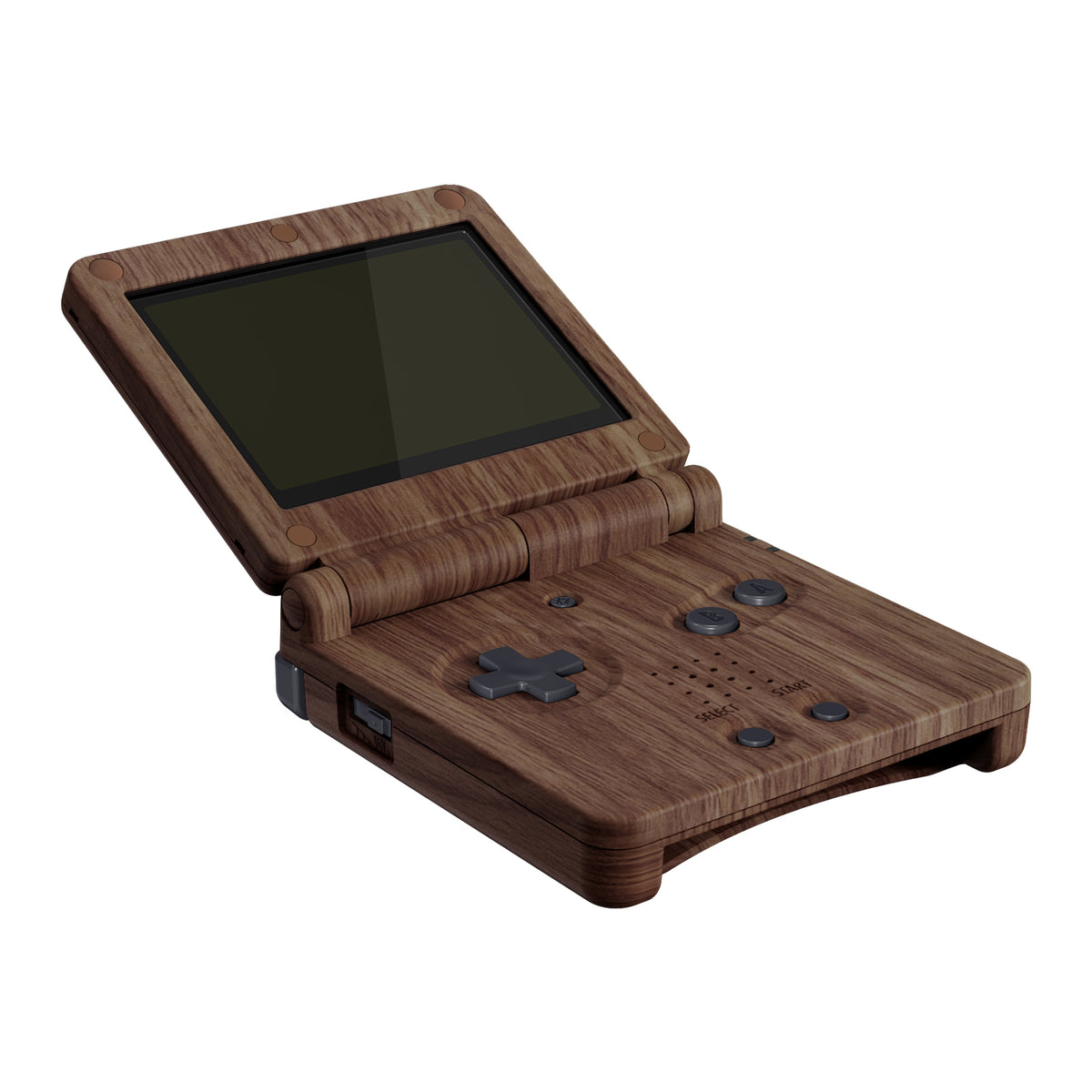 eXtremeRate Retail IPS Ready Upgraded The Wood Grain Soft Touch Custom Replacement Housing Shell for Gameboy Advance SP GBA SP – Compatible with Both IPS & Standard LCD – Console & Screen NOT Included - ASPS2001