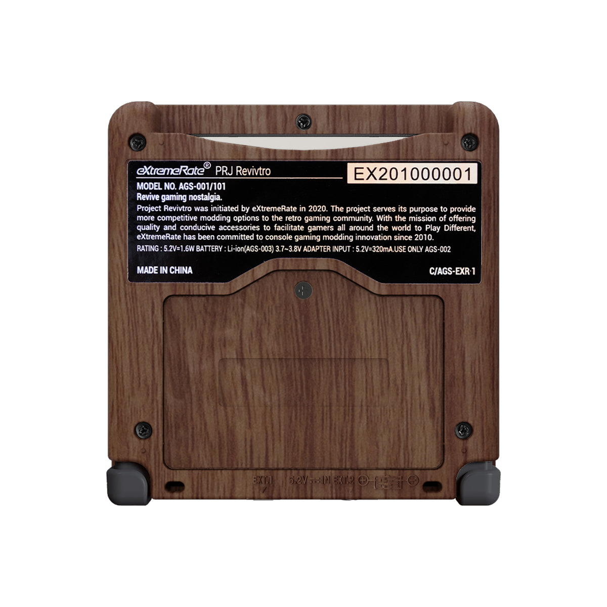eXtremeRate Retail IPS Ready Upgraded The Wood Grain Soft Touch Custom Replacement Housing Shell for Gameboy Advance SP GBA SP – Compatible with Both IPS & Standard LCD – Console & Screen NOT Included - ASPS2001