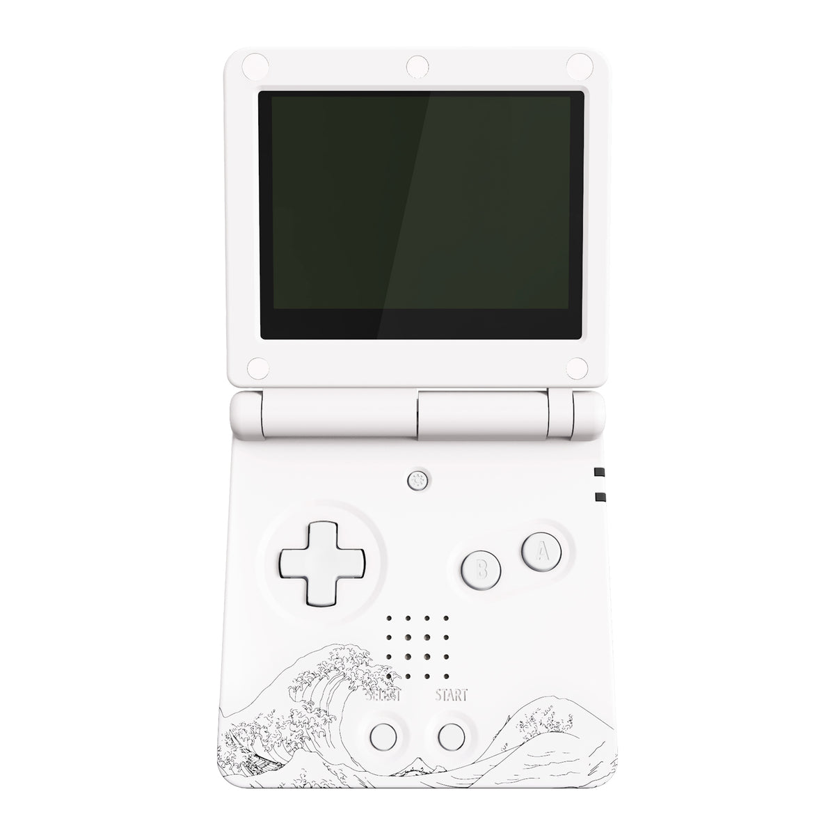 eXtremeRate Retail IPS Ready Upgraded The Great Wave Soft Touch Custom Replacement Housing Shell for Gameboy Advance SP GBA SP – Compatible with Both IPS & Standard LCD – Console & Screen NOT Included - ASPT1001