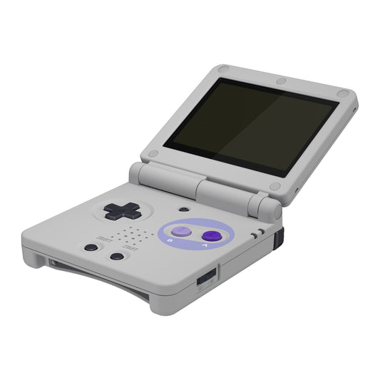 eXtremeRate Retail IPS Ready Upgraded Classic SNES Style Custom Replacement Housing Shell for Gameboy Advance SP GBA SP – Compatible with Both IPS & Standard LCD – Console & Screen NOT Included - ASPY001