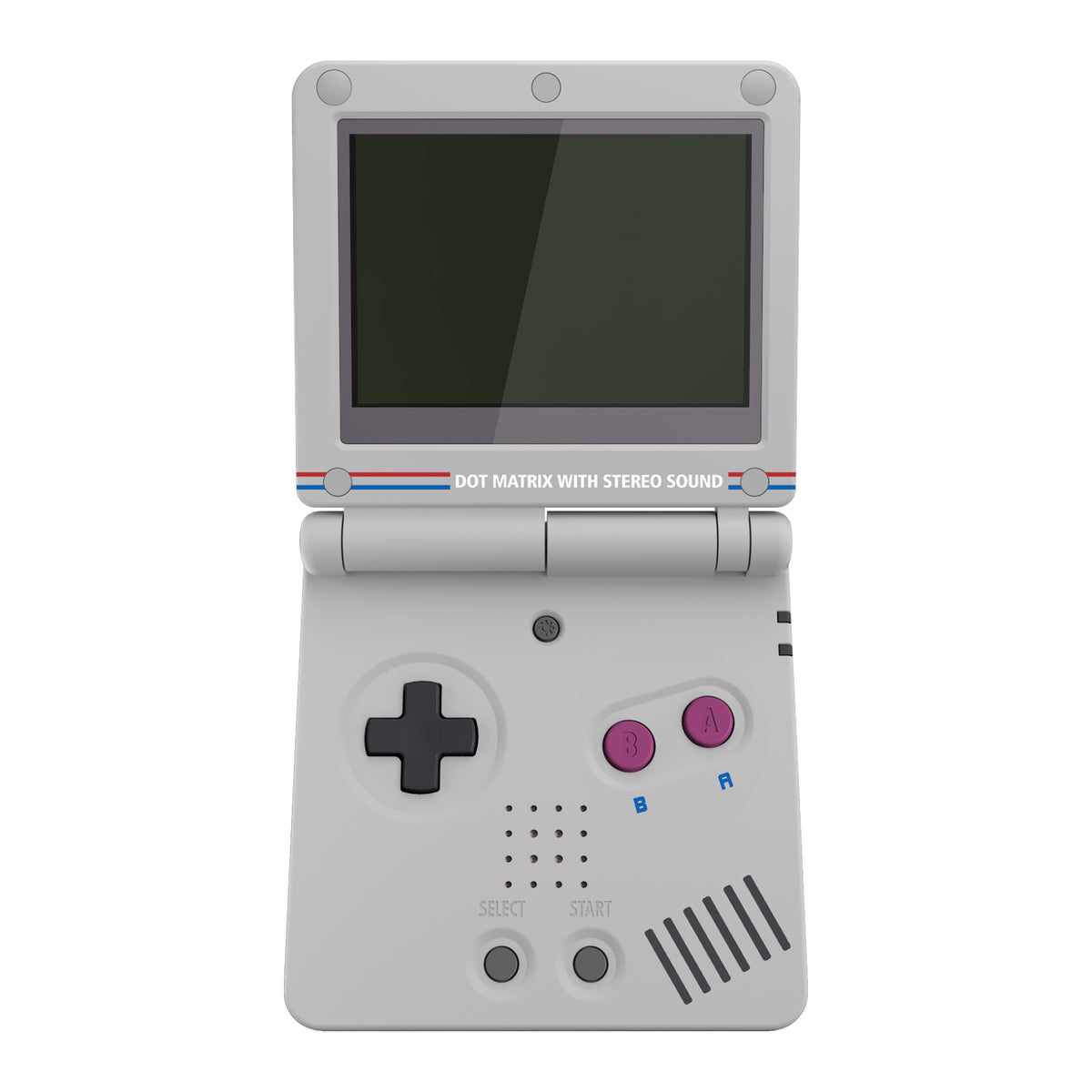 eXtremeRate Retail IPS Ready Upgraded Classic 1989 GB DMG-01 Style Custom Replacement Housing Shell for Gameboy Advance SP GBA SP – Compatible with Both IPS & Standard LCD – Console & Screen NOT Included - ASPY003
