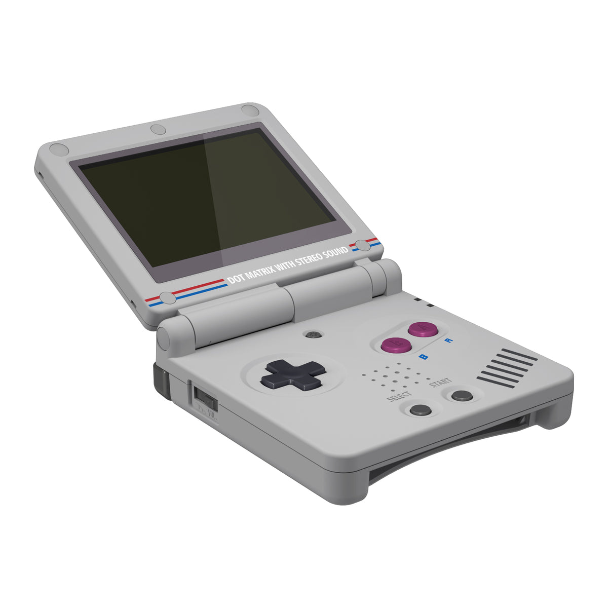 eXtremeRate Retail IPS Ready Upgraded Classic 1989 GB DMG-01 Style Custom Replacement Housing Shell for Gameboy Advance SP GBA SP – Compatible with Both IPS & Standard LCD – Console & Screen NOT Included - ASPY003