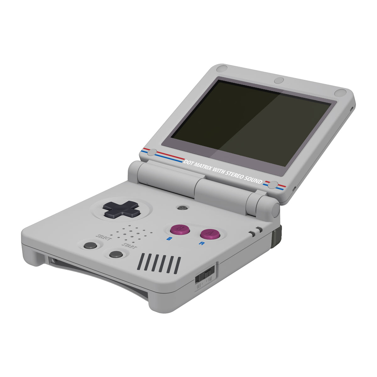 eXtremeRate Retail IPS Ready Upgraded Classic 1989 GB DMG-01 Style Custom Replacement Housing Shell for Gameboy Advance SP GBA SP – Compatible with Both IPS & Standard LCD – Console & Screen NOT Included - ASPY003