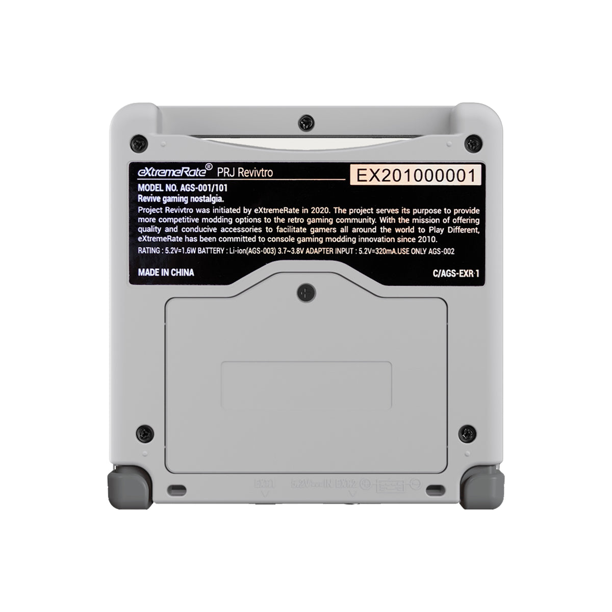 eXtremeRate Retail IPS Ready Upgraded Classic 1989 GB DMG-01 Style Custom Replacement Housing Shell for Gameboy Advance SP GBA SP – Compatible with Both IPS & Standard LCD – Console & Screen NOT Included - ASPY003