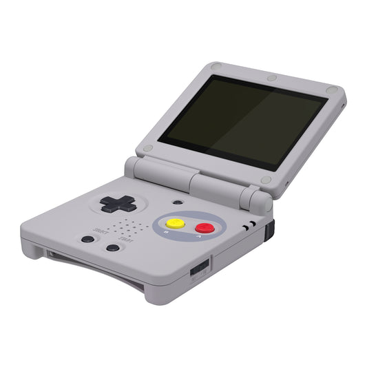 eXtremeRate Retail IPS Ready Upgraded SFC SNES Classic EU Style Custom Replacement Housing Shell for Gameboy Advance SP GBA SP – Compatible with Both IPS & Standard LCD – Console & Screen NOT Included - ASPY004