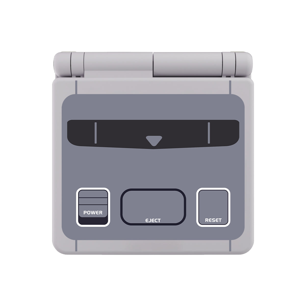 eXtremeRate Retail IPS Ready Upgraded SFC SNES Classic EU Style Custom Replacement Housing Shell for Gameboy Advance SP GBA SP – Compatible with Both IPS & Standard LCD – Console & Screen NOT Included - ASPY004