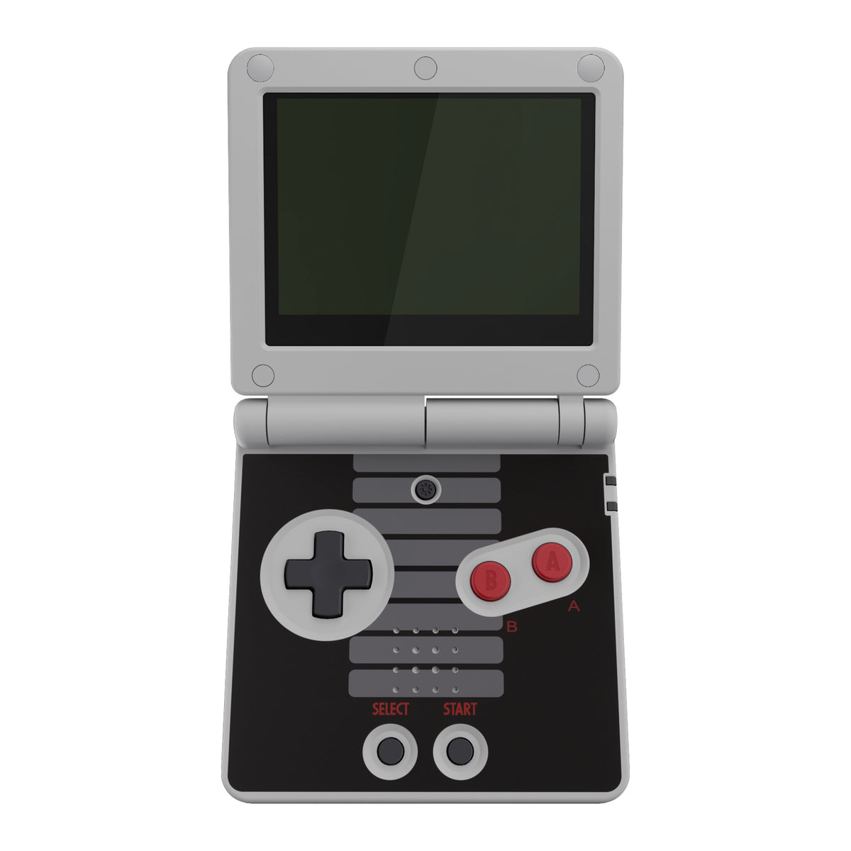 eXtremeRate Retail IPS Ready Upgraded Classic NES Style Custom Replacement Housing Shell for Gameboy Advance SP GBA SP – Compatible with Both IPS & Standard LCD – Console & Screen NOT Included - ASPY005