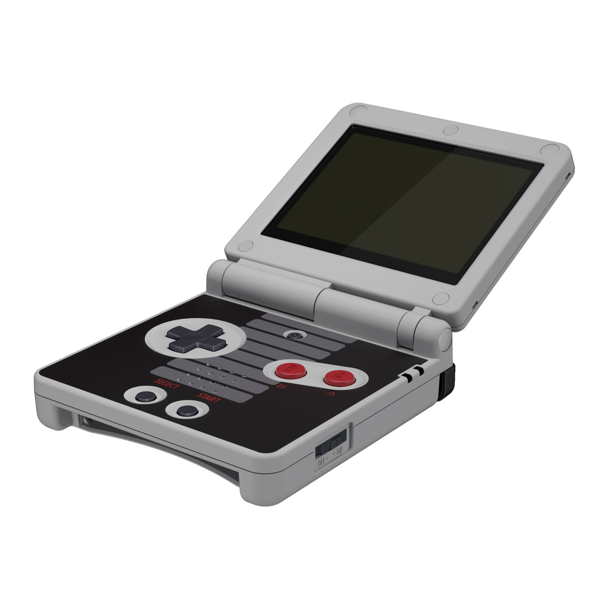 eXtremeRate Retail IPS Ready Upgraded Classic NES Style Custom Replacement Housing Shell for Gameboy Advance SP GBA SP – Compatible with Both IPS & Standard LCD – Console & Screen NOT Included - ASPY005