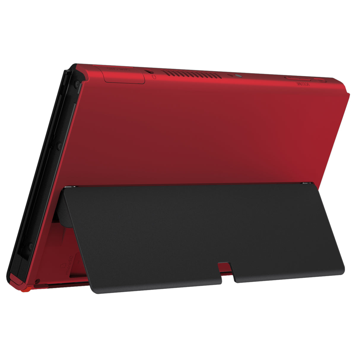 eXtremeRate Retail Vampire Red Soft Touch Console Back Plate DIY Replacement Housing Shell Case for Nintendo Switch OLED Console – JoyCon Shell & Kickstand NOT Included - BNSOP3004