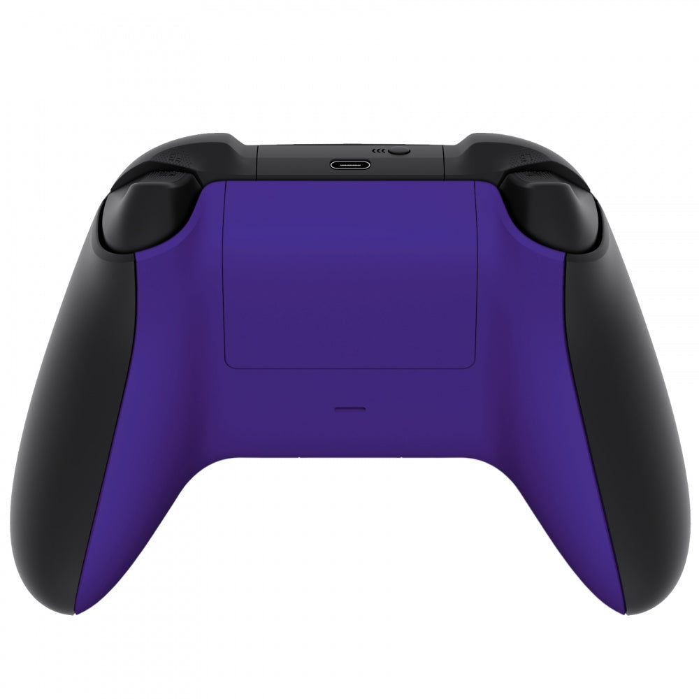 eXtremeRate Retail Purple Soft Touch Replacement Back Shell w/ Battery Cover for Xbox Series S/X Controller - Controller & Side Rails NOT Included - BX3P307