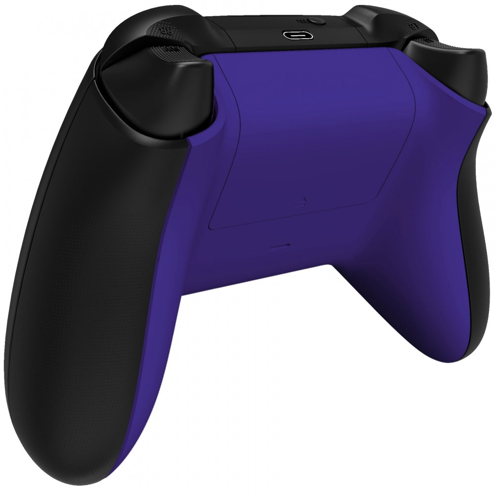 eXtremeRate Retail Purple Soft Touch Replacement Back Shell w/ Battery Cover for Xbox Series S/X Controller - Controller & Side Rails NOT Included - BX3P307