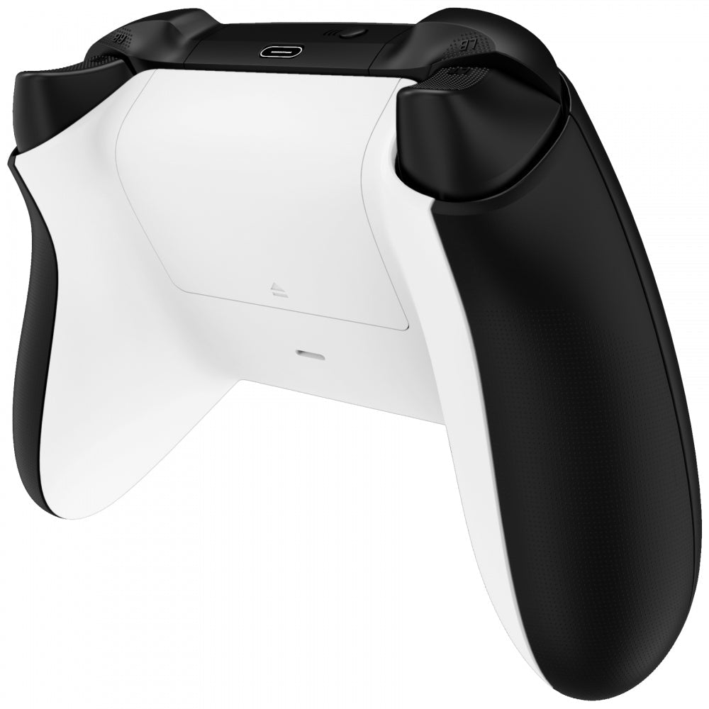 eXtremeRate Retail White Soft Touch Replacement Back Shell w/ Battery Cover for Xbox Series S/X Controller - Controller & Side Rails NOT Included - BX3P308