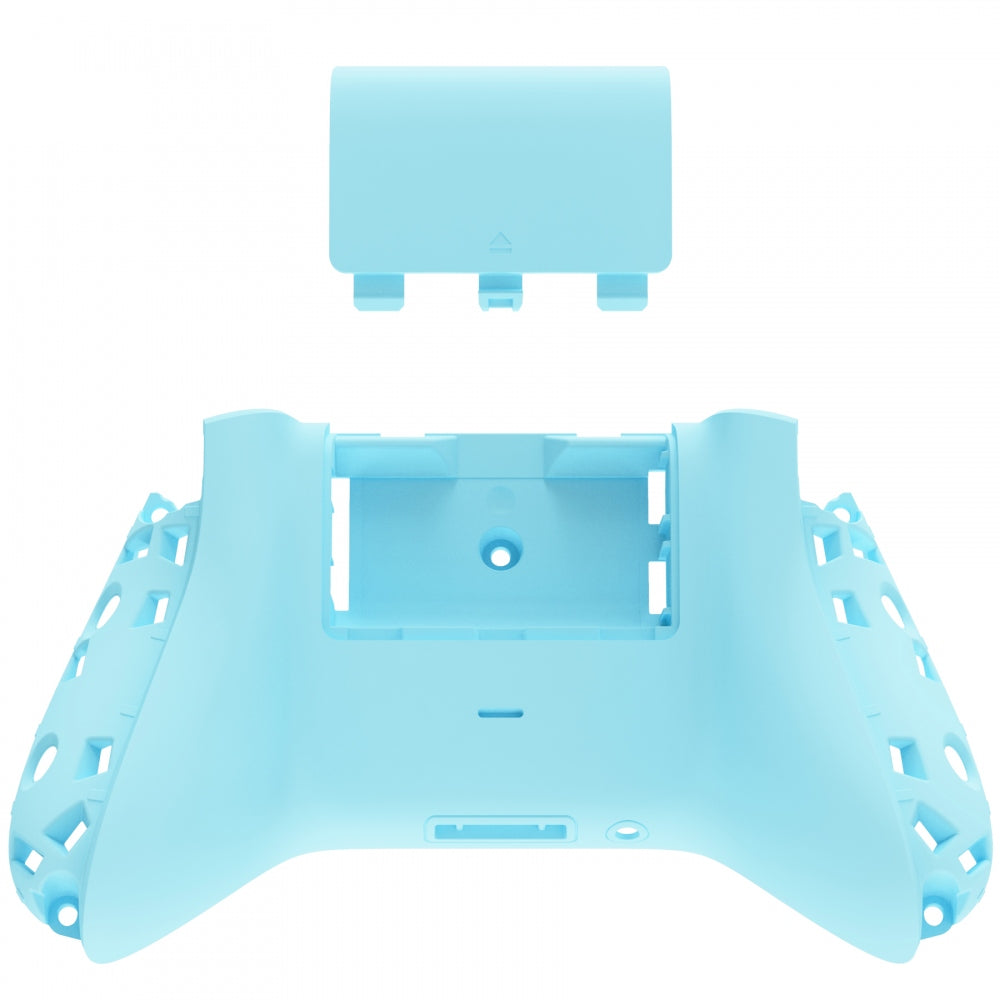 eXtremeRate Retail Heaven Blue Soft Touch Replacement Back Shell w/ Battery Cover for Xbox Series S/X Controller - Controller & Side Rails NOT Included - BX3P313