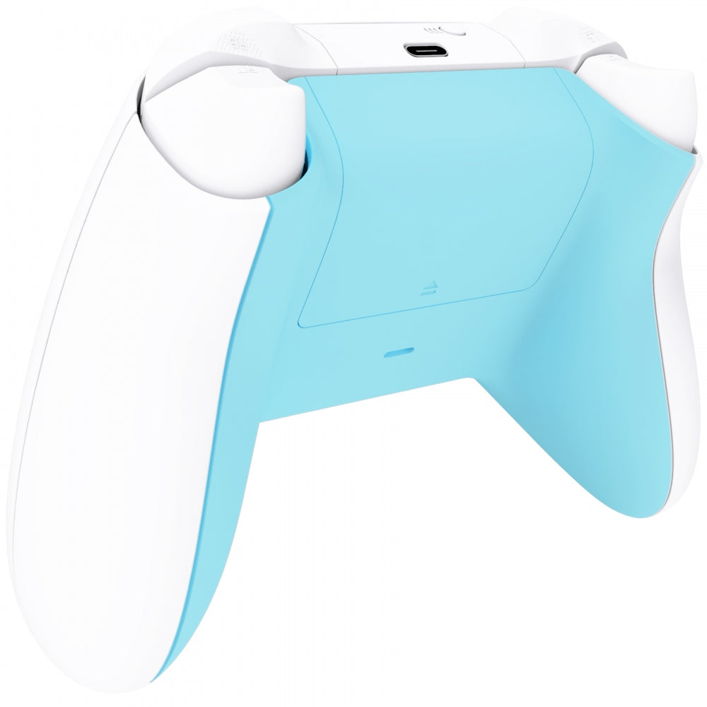 eXtremeRate Retail Heaven Blue Soft Touch Replacement Back Shell w/ Battery Cover for Xbox Series S/X Controller - Controller & Side Rails NOT Included - BX3P313