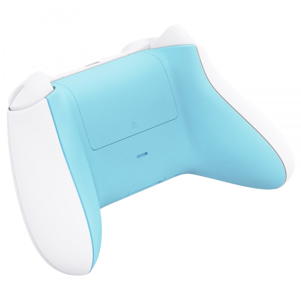 eXtremeRate Retail Heaven Blue Soft Touch Replacement Back Shell w/ Battery Cover for Xbox Series S/X Controller - Controller & Side Rails NOT Included - BX3P313