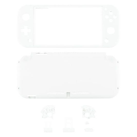 eXtremeRate Retail Soft Touch White DIY Replacement Shell for Nintendo Switch Lite, NSL Handheld Controller Housing with Screen Protector, Custom Case Cover for Nintendo Switch Lite - DLP308