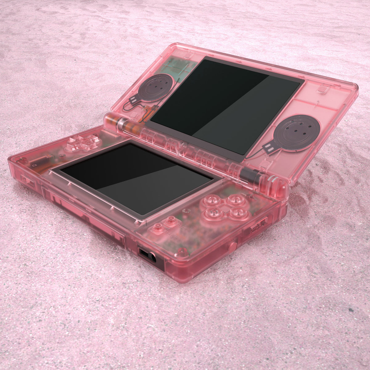 eXtremeRate Retail Cherry Pink Replacement Full Housing Shell for Nintendo DS Lite, Custom Handheld Console Case Cover with Buttons, Screen Lens for Nintendo DS Lite NDSL - Console NOT Included - DSLM5007