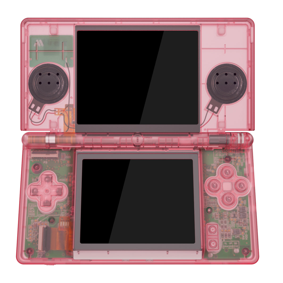 eXtremeRate Retail Cherry Pink Replacement Full Housing Shell for Nintendo DS Lite, Custom Handheld Console Case Cover with Buttons, Screen Lens for Nintendo DS Lite NDSL - Console NOT Included - DSLM5007
