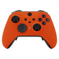 eXtremeRate Retail Orange Soft Touch Grip Faceplate Cover, Front Housing Shell Case Replacement Kit for Xbox One Elite Series 2 Controller (Model 1797 and Core Model 1797) - Thumbstick Accent Rings Included - ELP304
