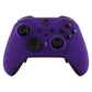 eXtremeRate Retail Purple Soft Touch Grip Faceplate Cover, Front Housing Shell Case Replacement Kit for Xbox One Elite Series 2 Controller (Model 1797 and Core Model 1797) - Thumbstick Accent Rings Included - ELP307